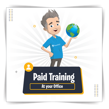 Trainer teaching TopoDOT to a classroom of users in your training room