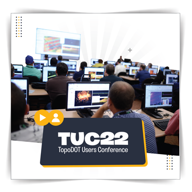 Trainer teaching TopoDOT to a classroom of users at TUC